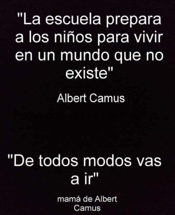 Albert Camus,escuela,ir,madre