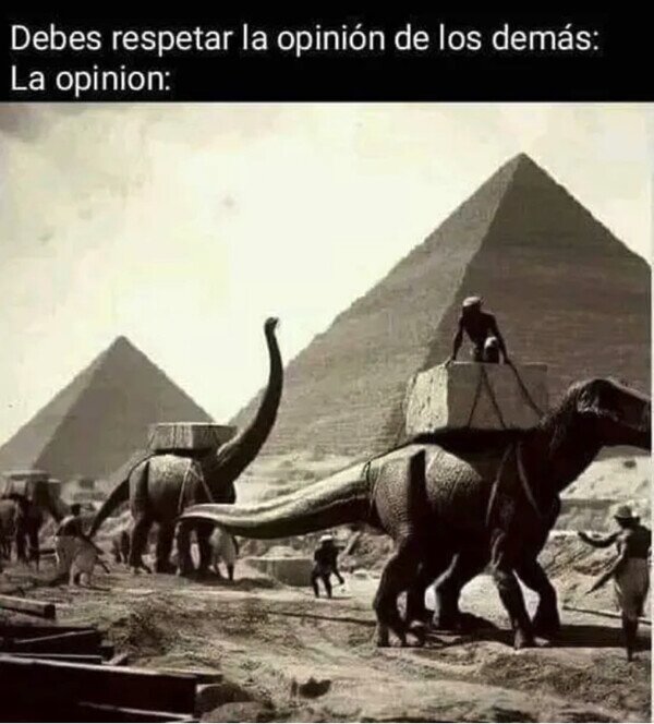 dinosaurios,Egipto,opiniones,respetar