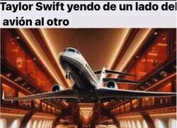 Enlace a Taylor Swift va a por el pan en avión