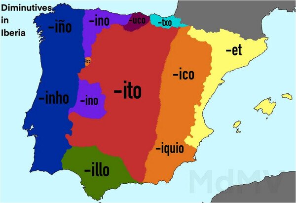 Otros - Diminutivos en la Península Ibérica