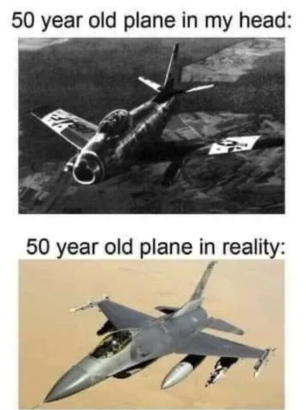 Meme_otros - Aviones de hace 50 años