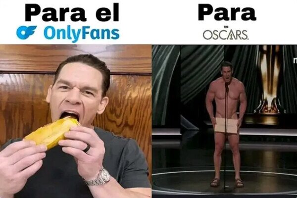 desnudo,John Cena,OnlyFans,Oscars