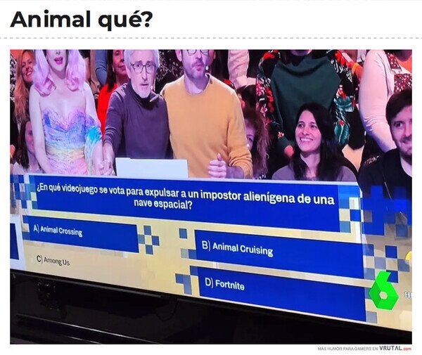 Among Us,Animal Crossing,juego,pregunta