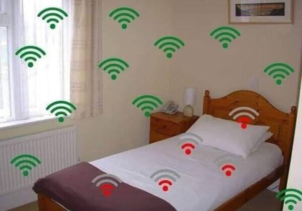 cama,casa,conexión,habitación,internet,wifi