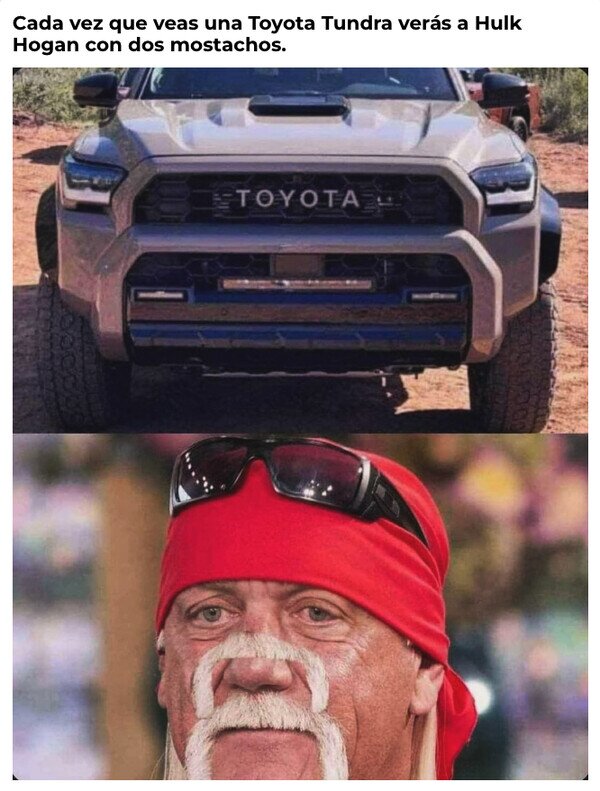bigotes,coche,Hulk Hogan,Toyota