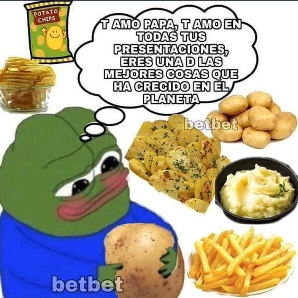 Meme_otros - Amo las patatas