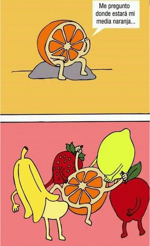 frutas,media,naranja