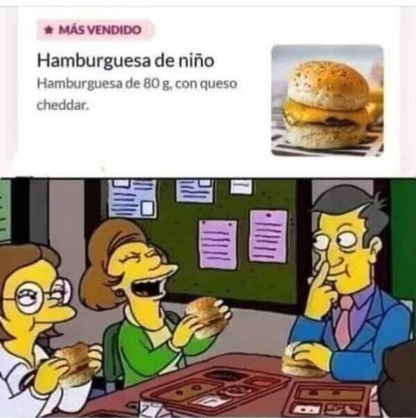 hamburguesa,niño,simpson
