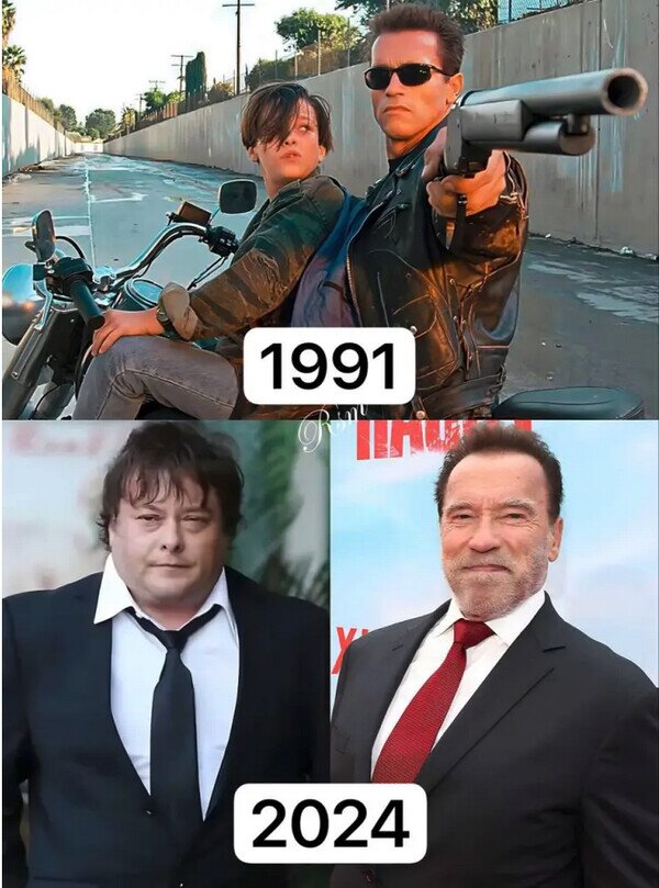 actores,Arnold Schwarzenegger,niño,Terminator,tiempo