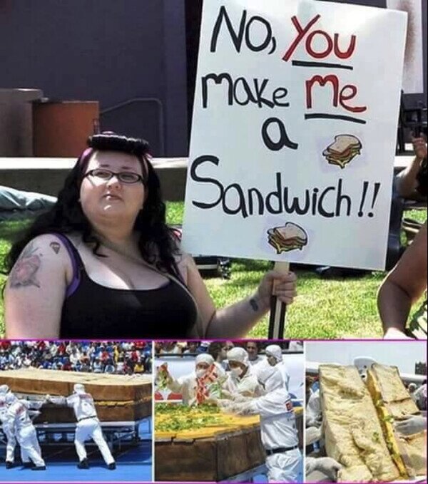 feminsita,grande,mujer,sandwich