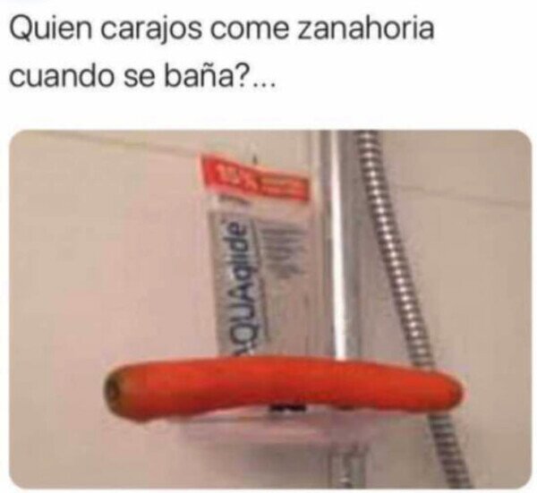 ducha,wtf,zanahoria