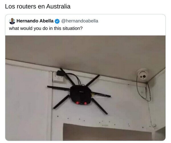 Otros - Hasta los routers dan miedo allí