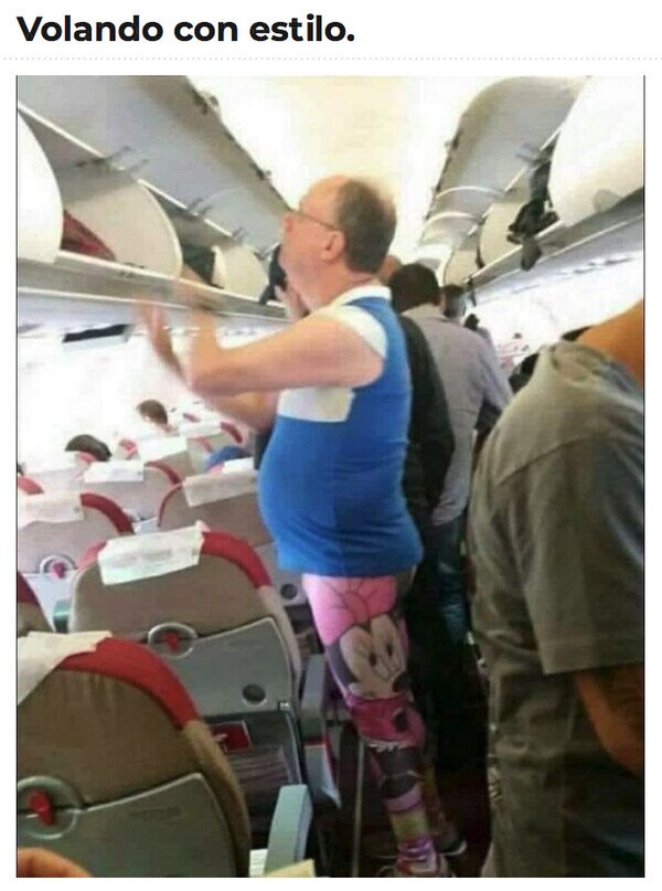 Meme_otros - Una Fashion Victim en el avión