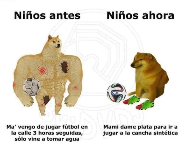 ahora,antes,fútbol,niños