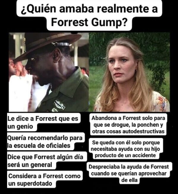 amor,coronel,Forrest Gump,Jenny,película,querer