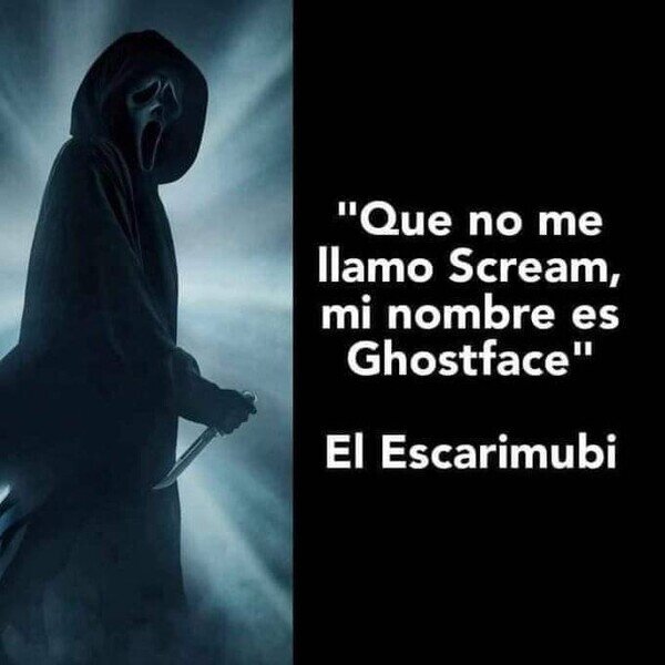 escarimubi,ghostface,nombre,scream