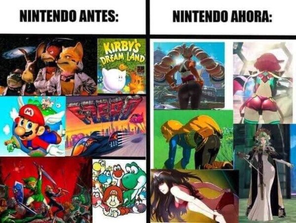 ahora,antes,nintendo