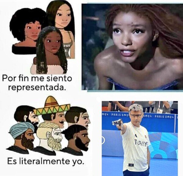 diversidad,olimpiadas,sirenita,tiro