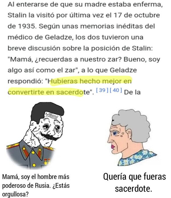 Meme_otros - Qué gran señora la madre de Stallin