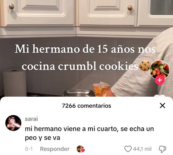 cocinar,galletas,hermano,peo