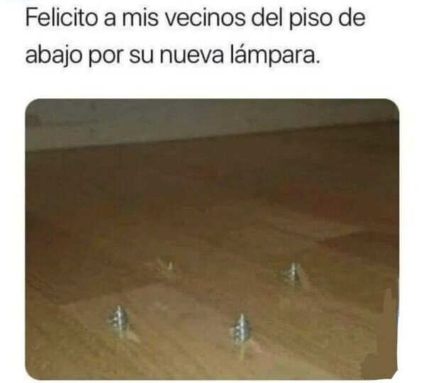 abajo,lámpara,suelo,vecinos