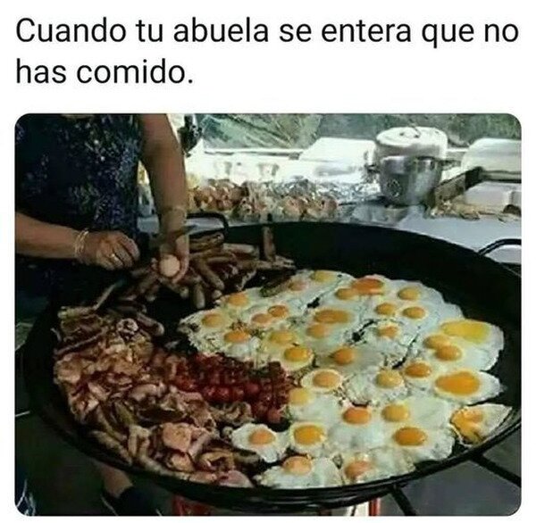 abuela,comer,comida,preparar