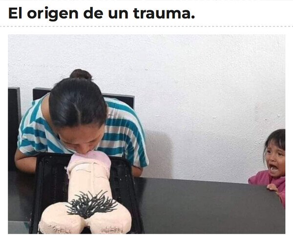 hija,madre,tarta,trauma,wtf