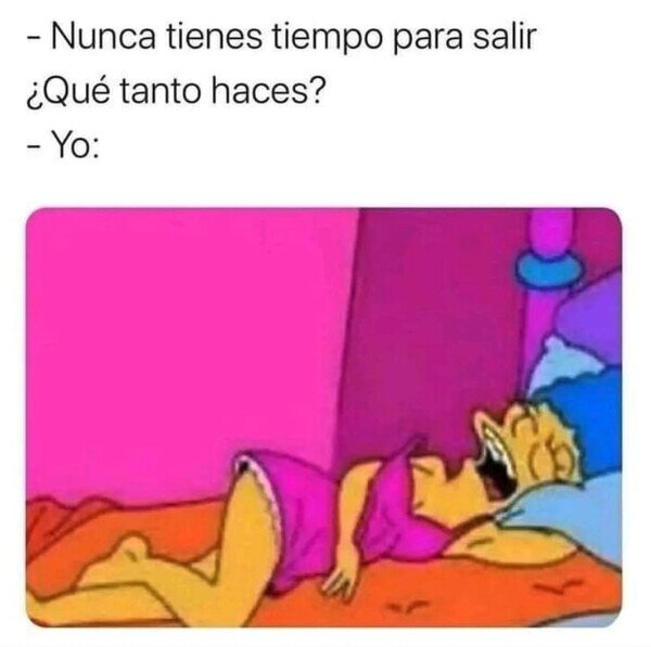 descansar,dormir,ocupada,salir