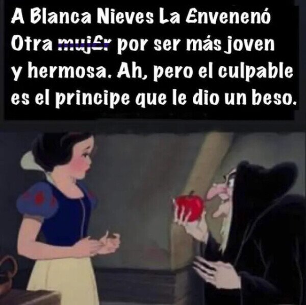 blancanieves,mujeres,patriarcado,príncipe