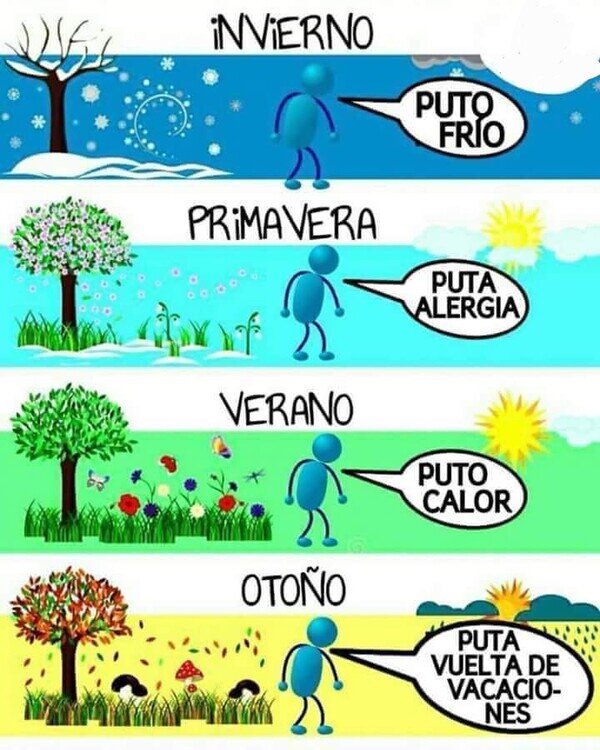 calor,estaciones,frío,mal