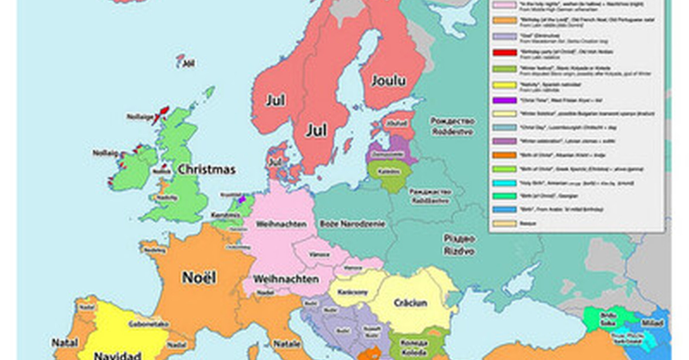 Cuánto cabrón / ¿Cómo se dice 'Navidad' en Europa?