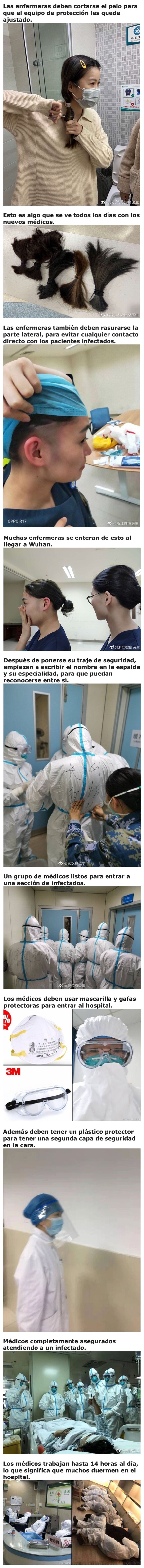 2683 - Fotos que muestran cómo trabajan los médicos de Wuhan contra el Coronavirus