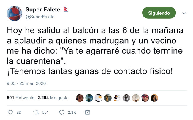 7310 - Necesitamos ya contacto físico, por @SuperFalete