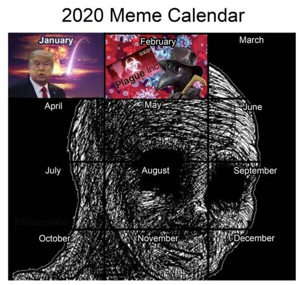 21605 - El meme calendario de 2020. ¿Cómo será el de 2021?