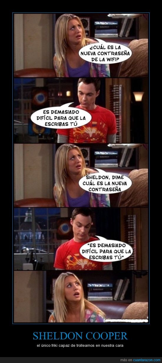 contrase&ntilde;a,sheldon,tbbt,the big ban theory