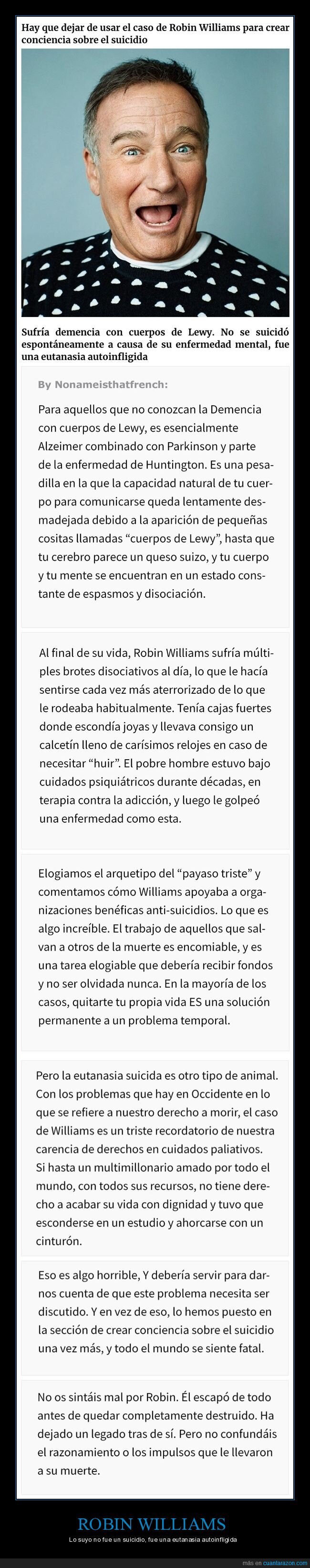 robin williams,suicidio,eutanasia