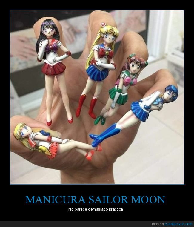 manicura,sailor moon,wtf