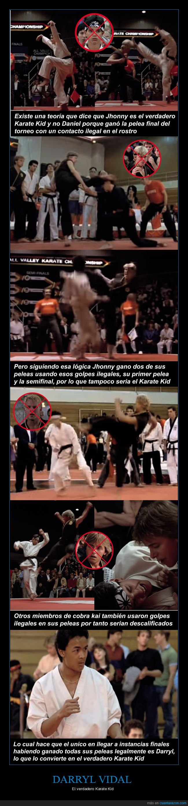 Karate kid,daniel,jhonny,darryl,verdadero,barry estaba equivocado