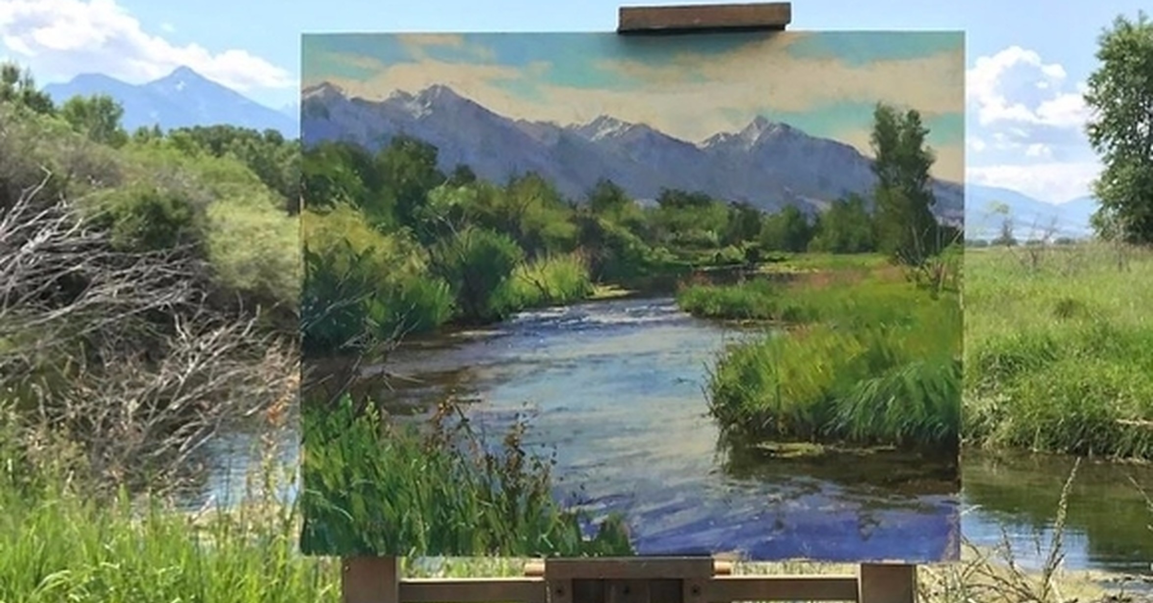 Pinturas De Paisajes Enmarcadas Por La Naturaleza El artista británico jason anderson crea coloridas pinturas abstractas hechas con pintura al óleo en tonos. pinturas de paisajes enmarcadas por la