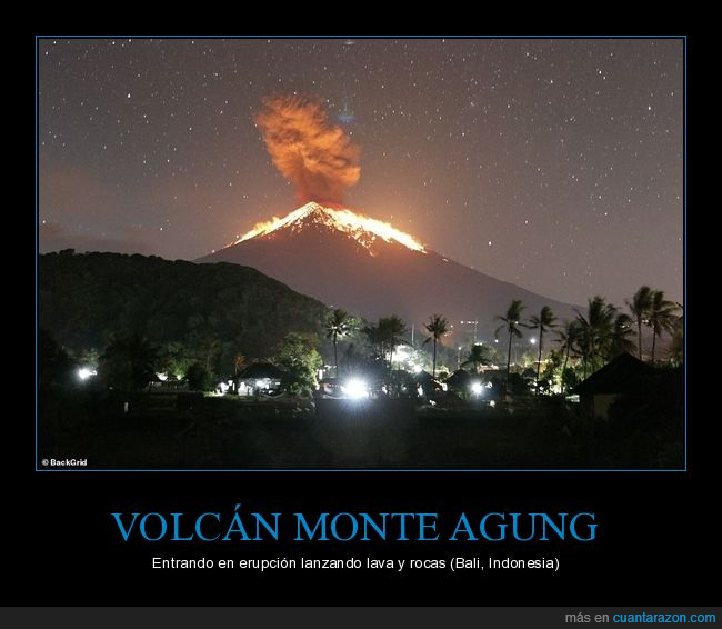 erupción,monte agung,volcán