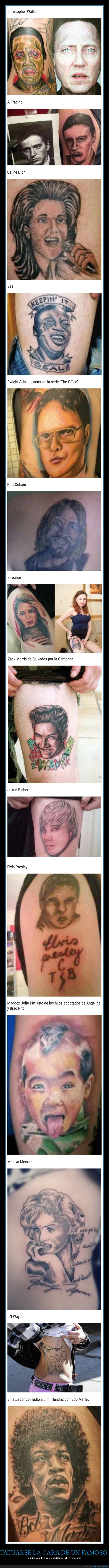 tatuajes,caras,famosos,fails