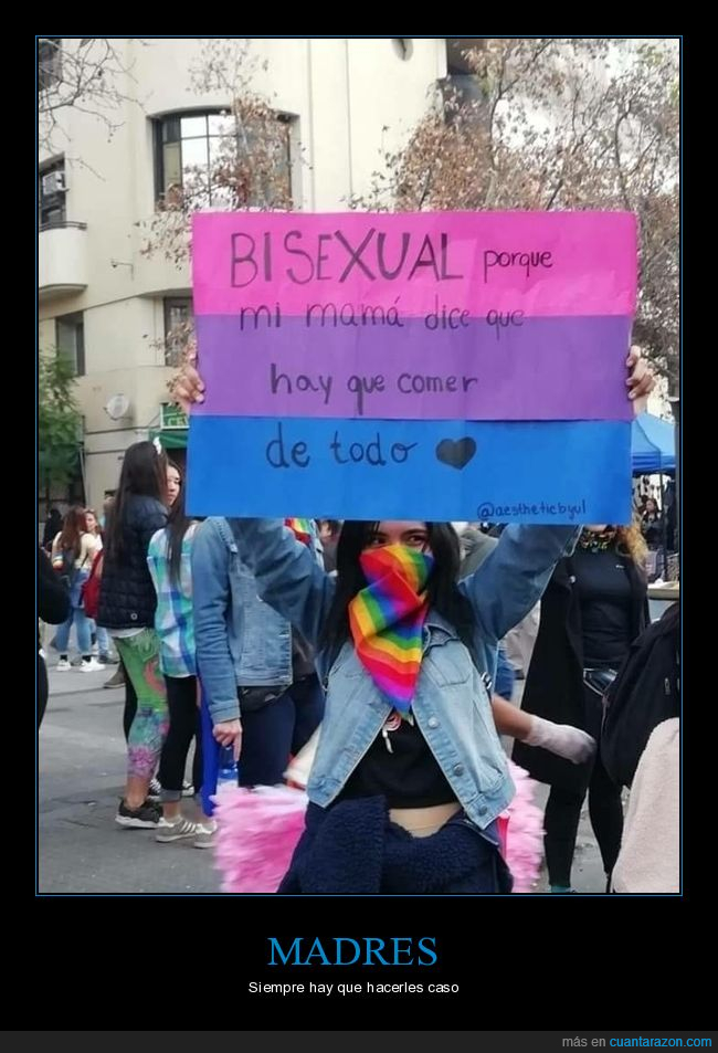 bisexual,madre,comer,todo,pancarta