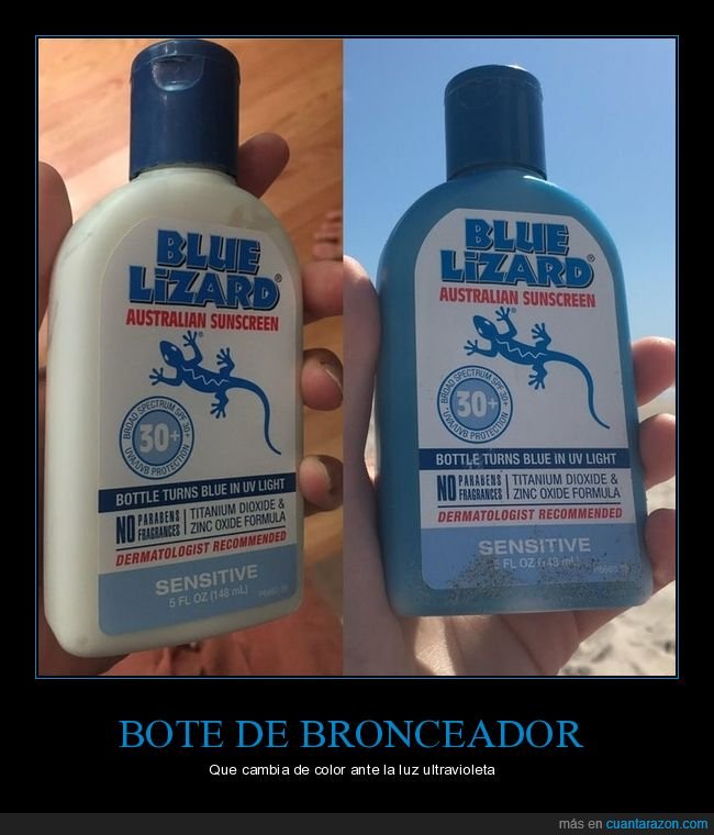 bote,bronceador,cambiar,color,luz ultravioleta