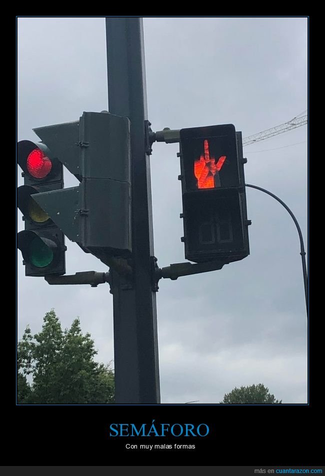 semáforo,dedo,fails