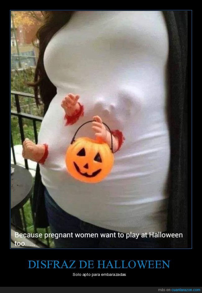 disfraz,halloween,embarazada