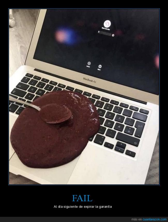 ordenador,mac,chocolate,fail