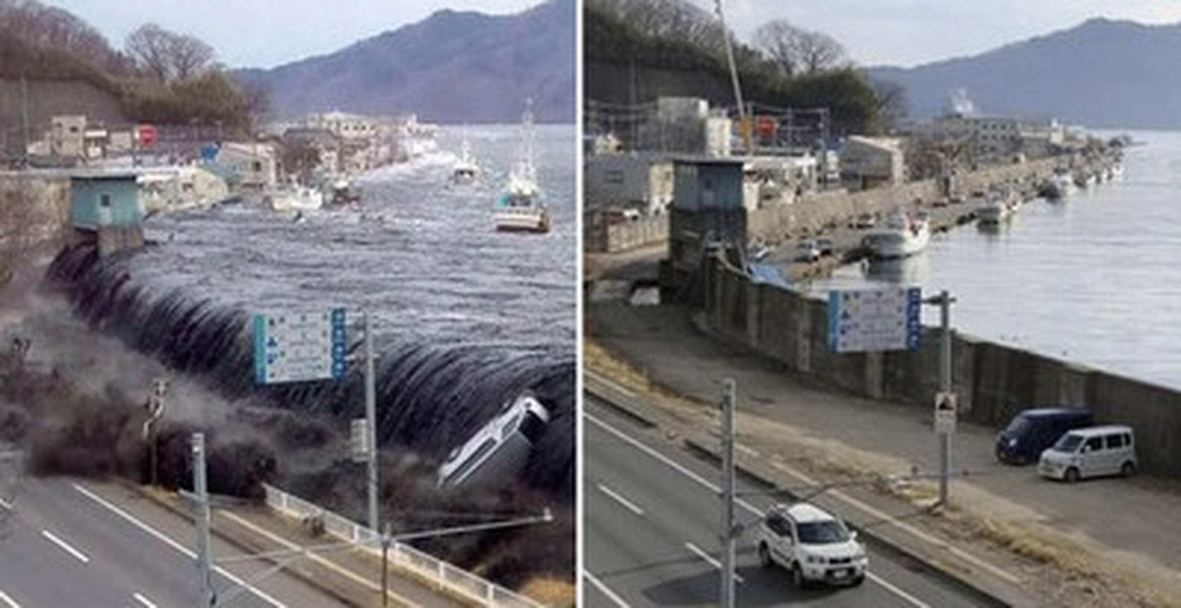 ¡Cuánta razón! / Fotos que muestran el tsunami de Japón durante la