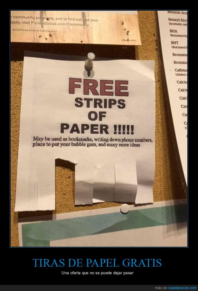 tiras de papel,gratis,wtf