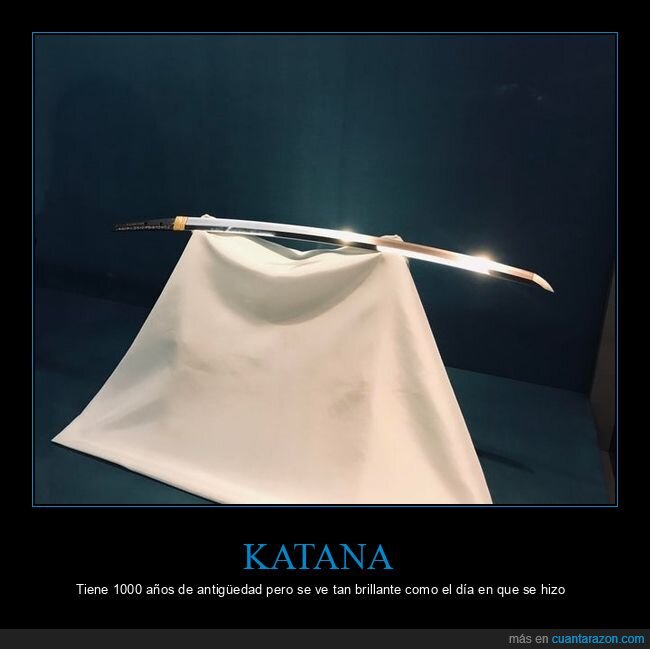 1000 años,brillante,katana