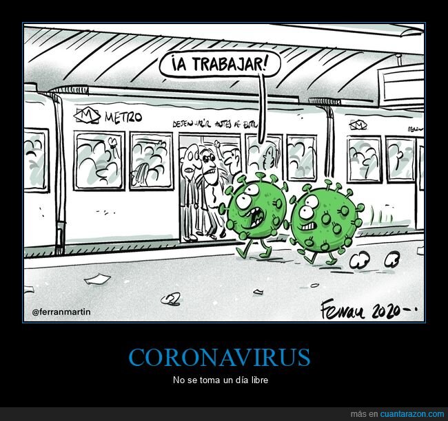 coronavirus,metro,trabajar